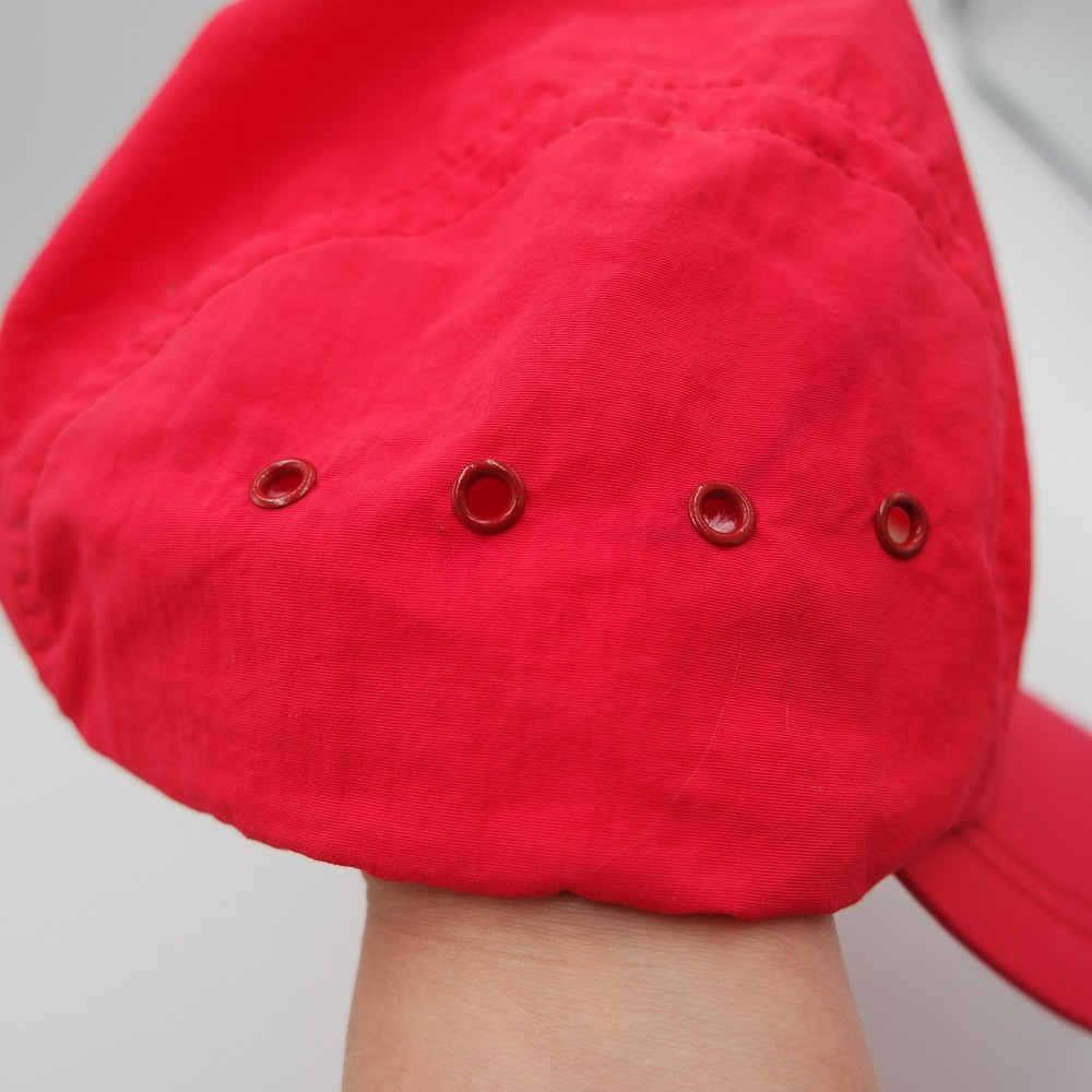 Vintage Neon Pink 5 Panel Camper Hat Elastic Back Cap Made in USA - Picture 10 of 10